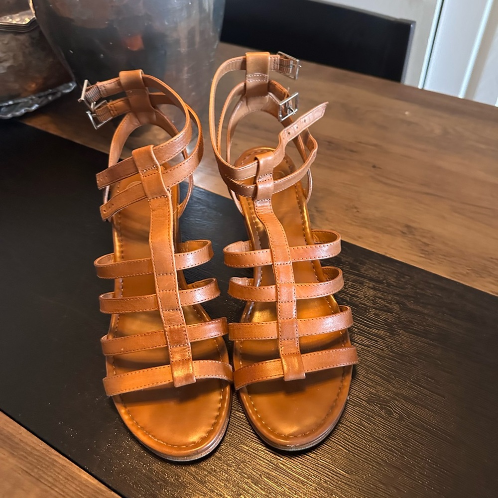 Gianni Bini Brown Strappy Sandals